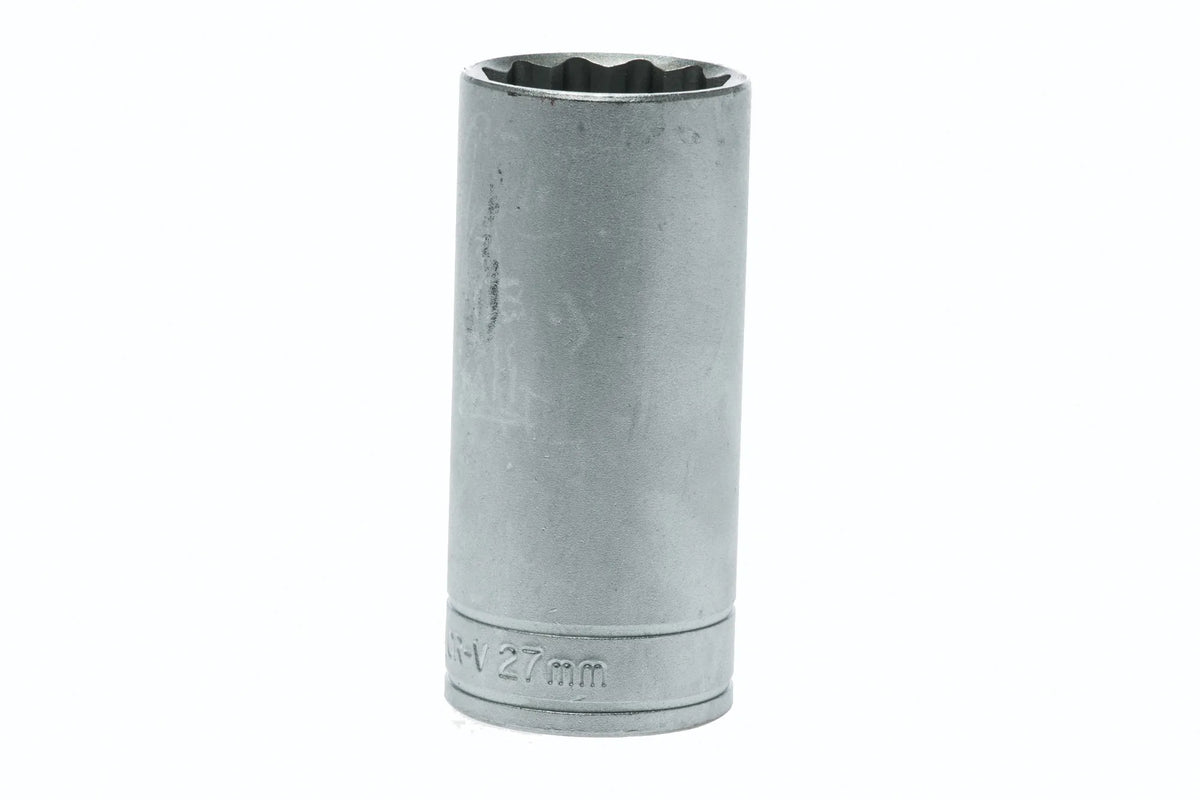 10-36mm Teng Tools 1/2'' Drive, Deep, 12 Point Sockets - 27mm