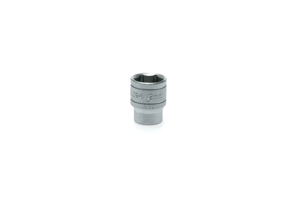 4-13mm Teng Tools 1/4" Drive, Regular, 6 Point Socket - 12mm