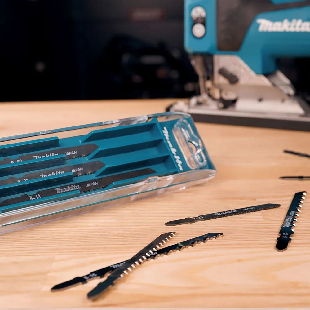 Makita B-44410 Jigsaw Blade Set | 10-Piece Assorted Blades for Wood, PVC, and Metal Cutting