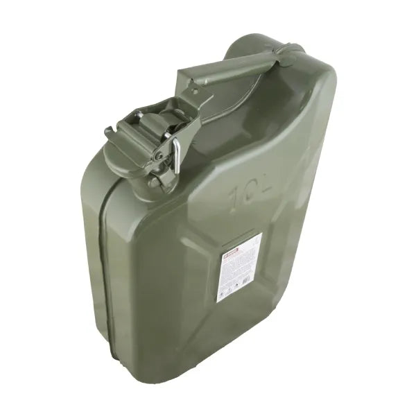 Mcanax 10 Litre Jerry Can Green with Spout .8mm Un App Mx1650041