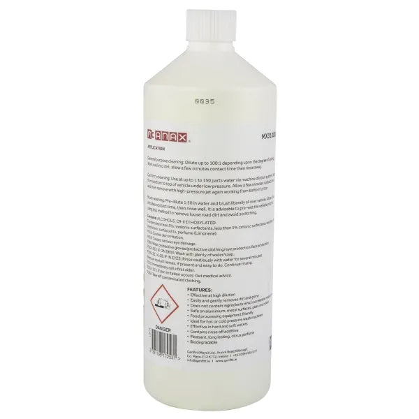 MCANAX Oil Cleaner and Degreaser 1 Litre - Multi-Surface Citrus Formula | MX3100001