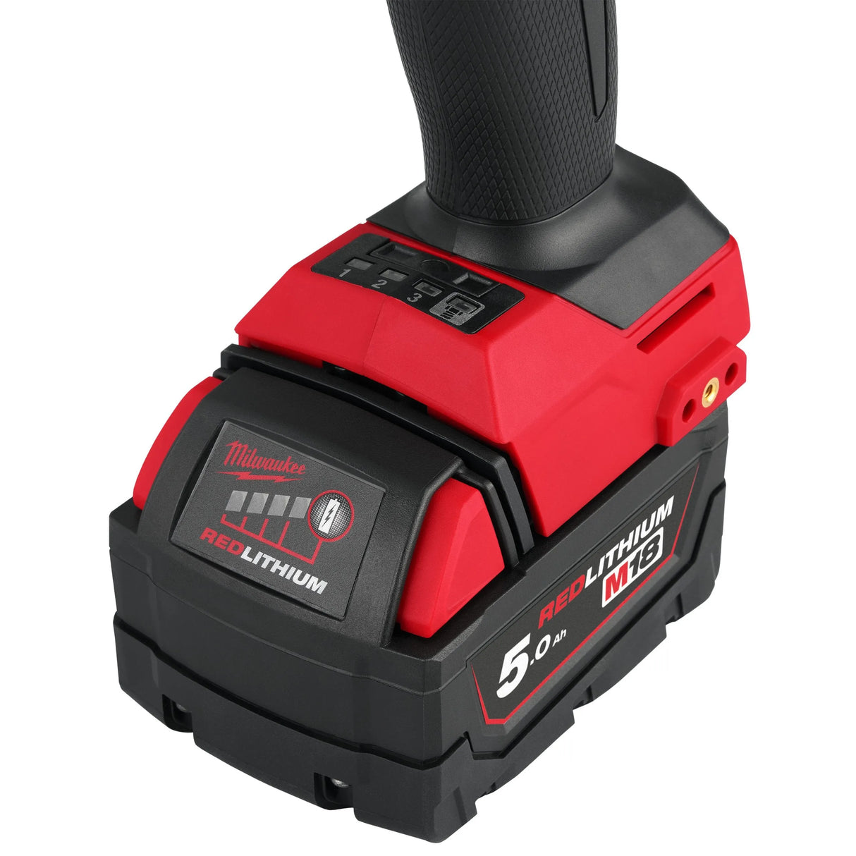 Milwaukee 1/2 Inch High Torque Impact Wrench M18 FUEL M18FHIW2F12-502P (2 x 5Ah Batteries, Charger & Packout Box)