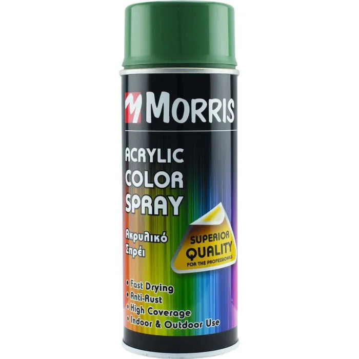 Morris Acrylic Spray Paint Reseda Green 400ml - RAL 6011