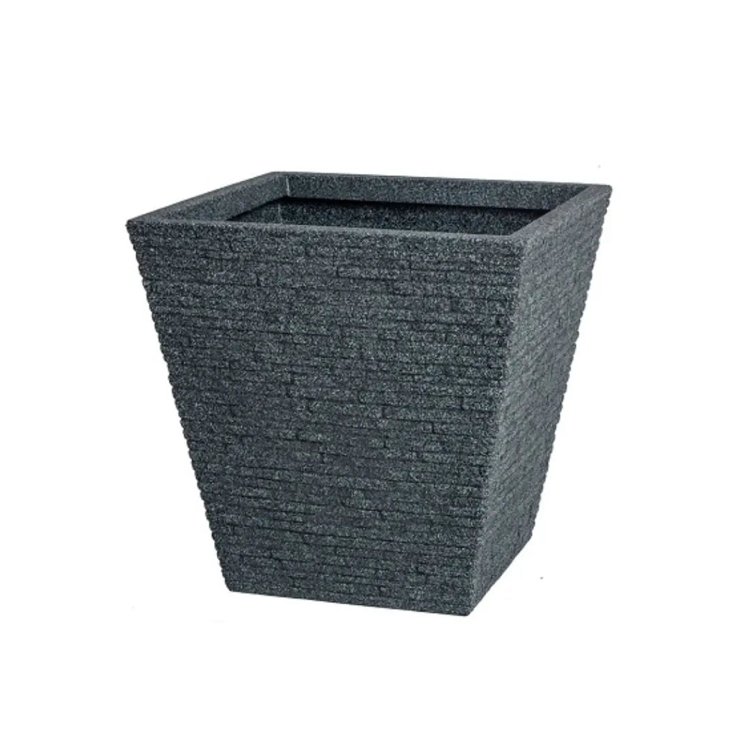 Moy Slate Pewter Stone Planter