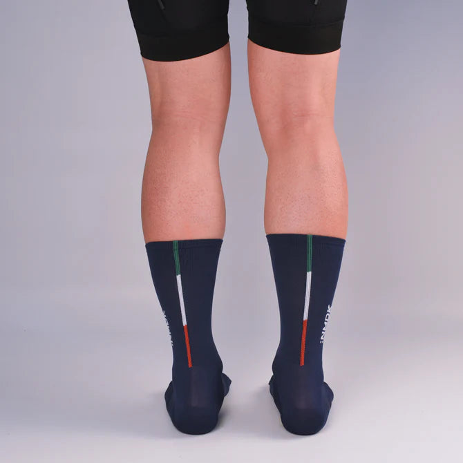NMDK SQUADRA CORSA Performance Cycling Socks - Navy | PROLEN Thermoregulating Sock