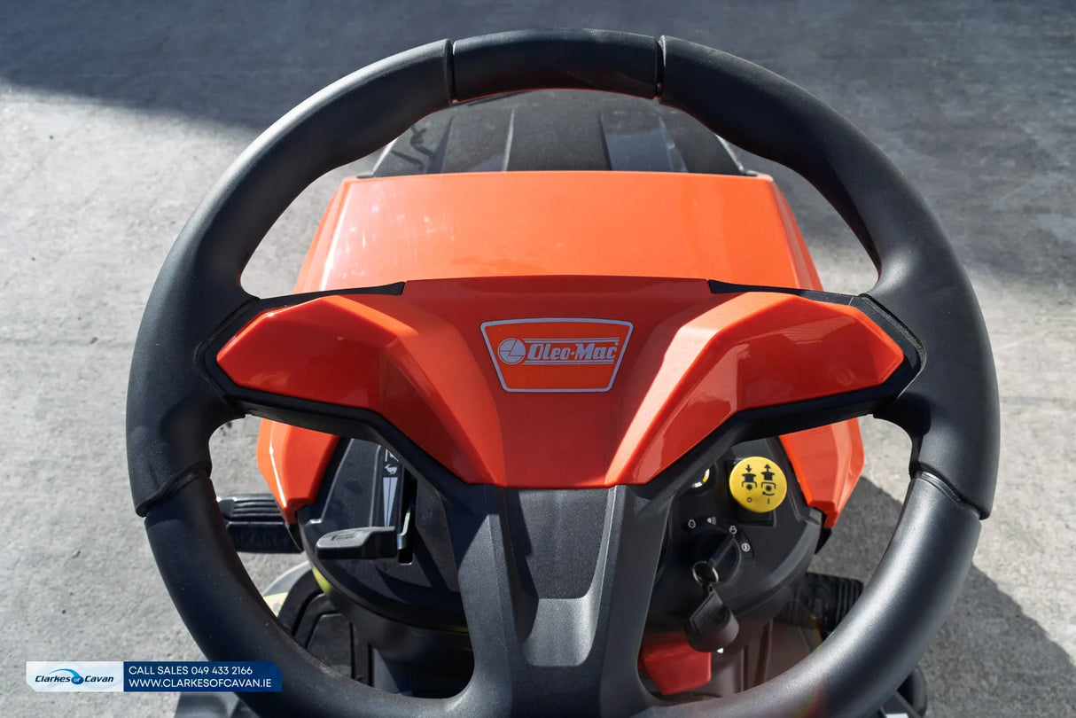 Oleo-Mac Ride On Mower OM92R/16K - 16hp 36" with Mulching Kit & 300L Grass Collector