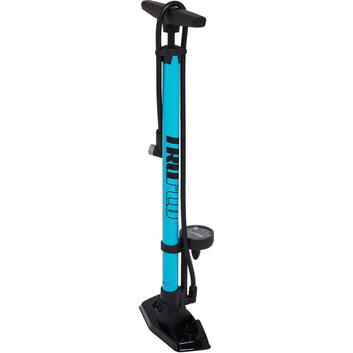 Easitrax 4 Floor Pump - Blue, High-Pressure Bike Pump with Auto-Select Head and 2.5" Gauge