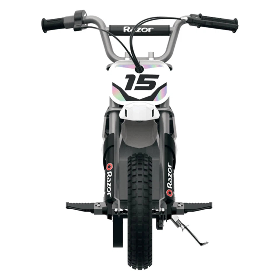 Razor MX400 Electric Motocross Dirt Bike for Teens - White
