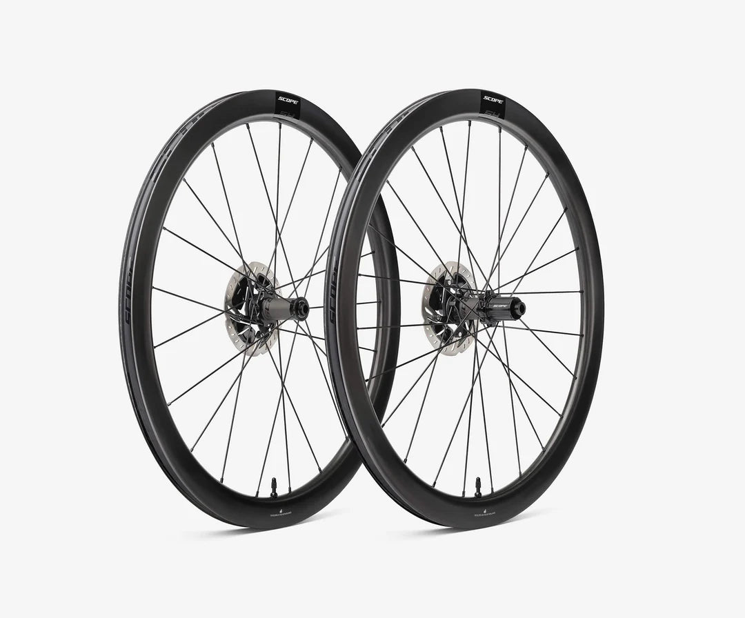 Scope S4 All-Rounder Carbon Tubeless Disc Brake Wheelset - 700c, 45mm, Shimano/SRAM