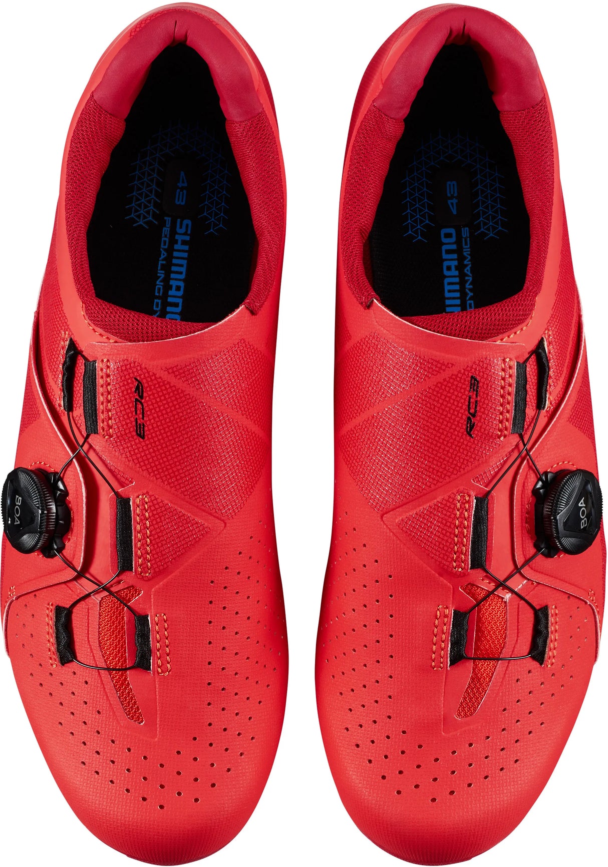 Shimano RC3 (RC300) Red Cycling Shoes - High-Performance Road Shoes with BOA Closure