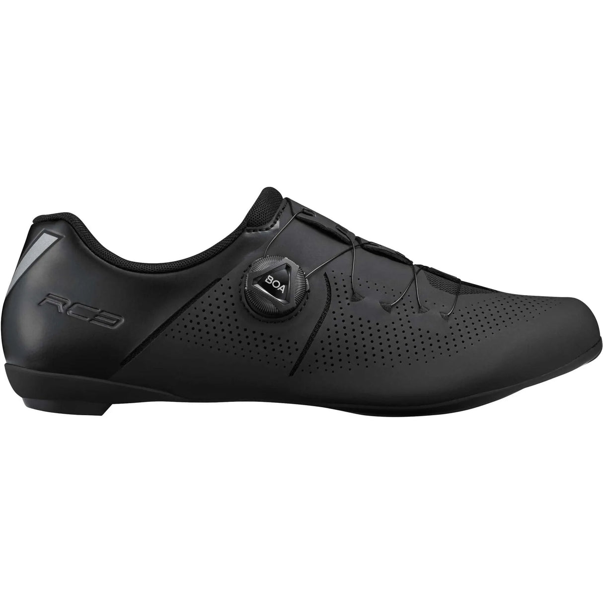 Shimano RC3 Road Cycling Shoes - Black, Size 47, BOA Closure, SPD-SL