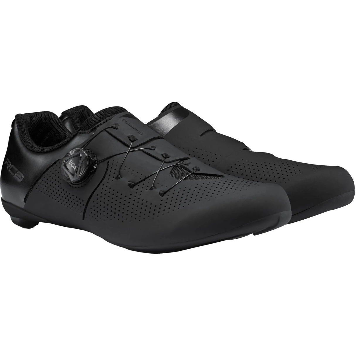 Shimano RC3 Road Cycling Shoes - Black, Size 47, BOA Closure, SPD-SL