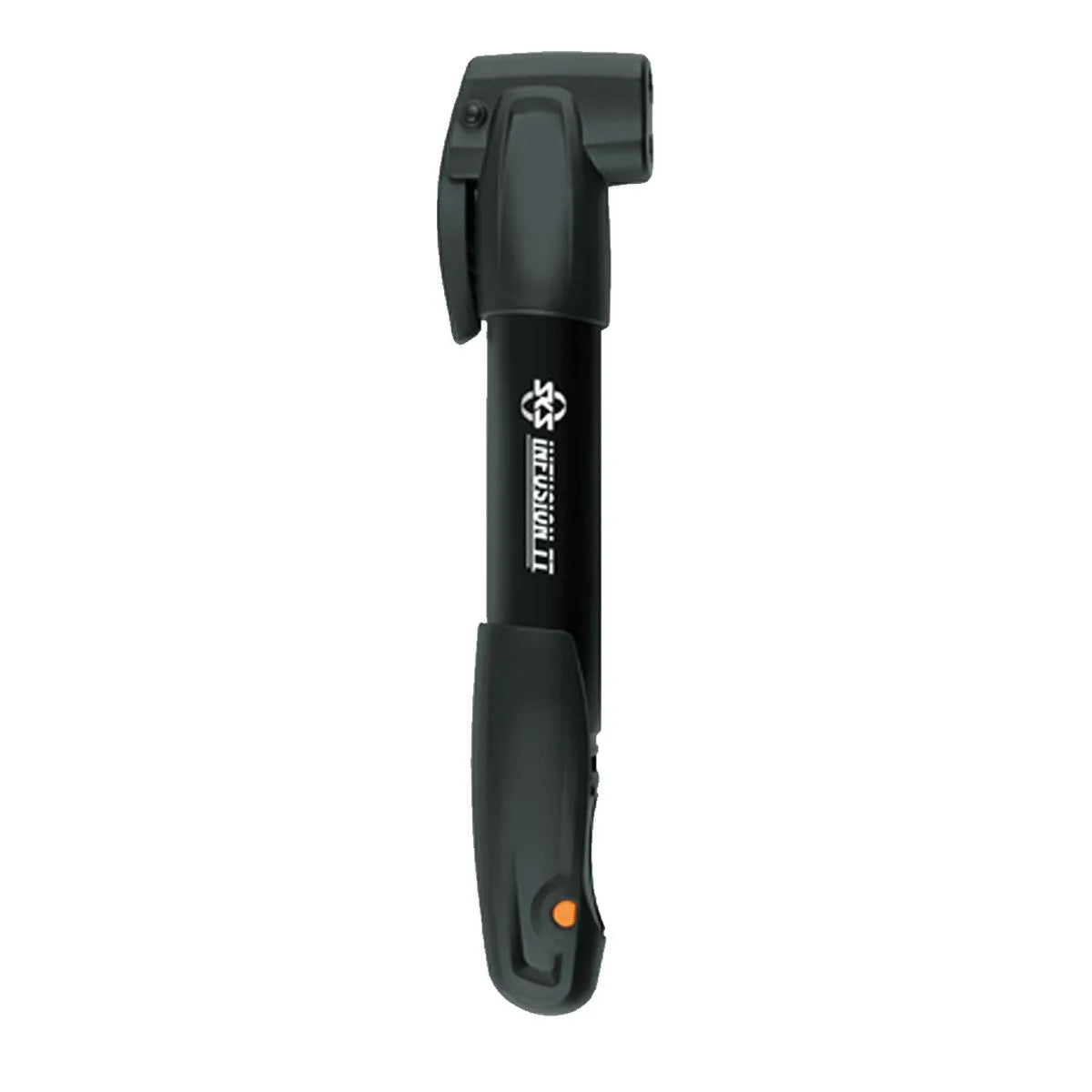 SKS Infusion TT Mini Black Pump - Compact Bike Pump with Folding T-Handle | Multi-Valve Compatible