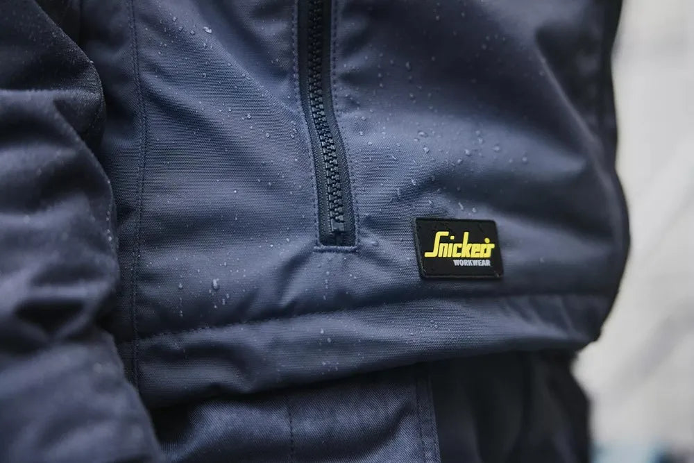 Snickers 1158 AllroundWork Navy/Black Winter Jacket Medium - Insulated & Water-Repellent Workwear