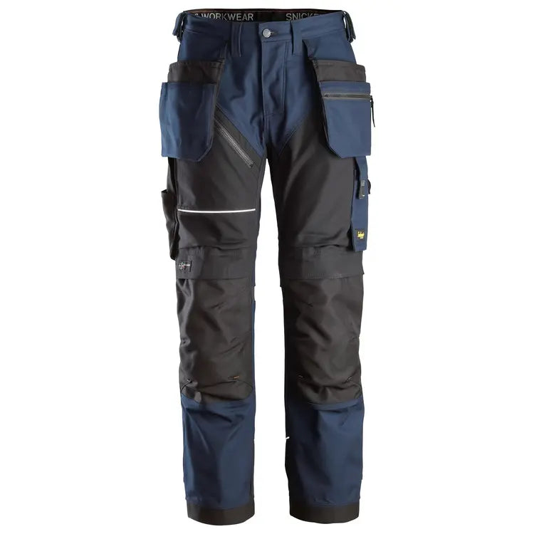 Snickers 6214 RuffWork Canvas Work Trousers (Navy/Black)