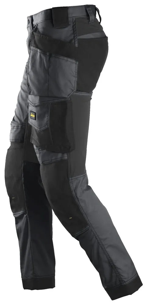 Snickers 6241 AllRoundWork Stretch Trousers Holster Pockets - Grey/Black