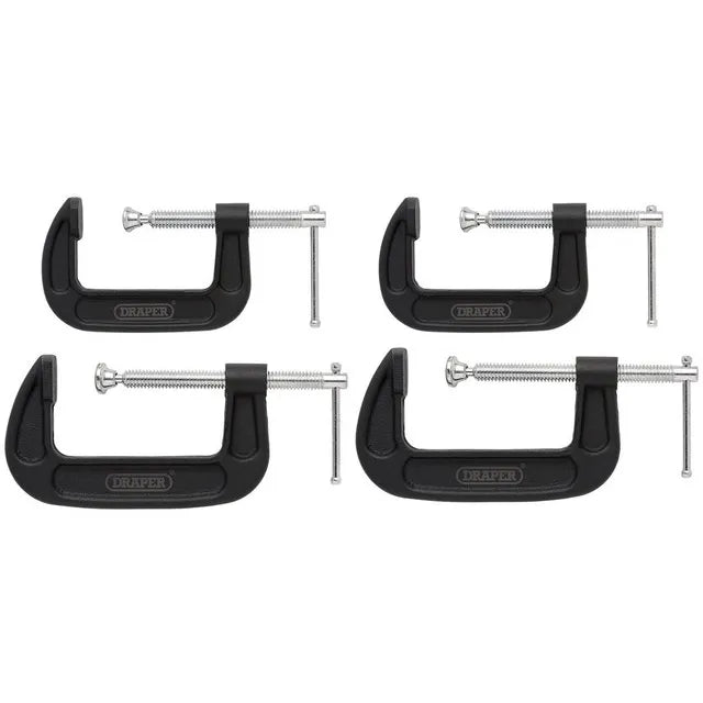 Draper Heavy Duty G-Clamp Set (4 Piece)