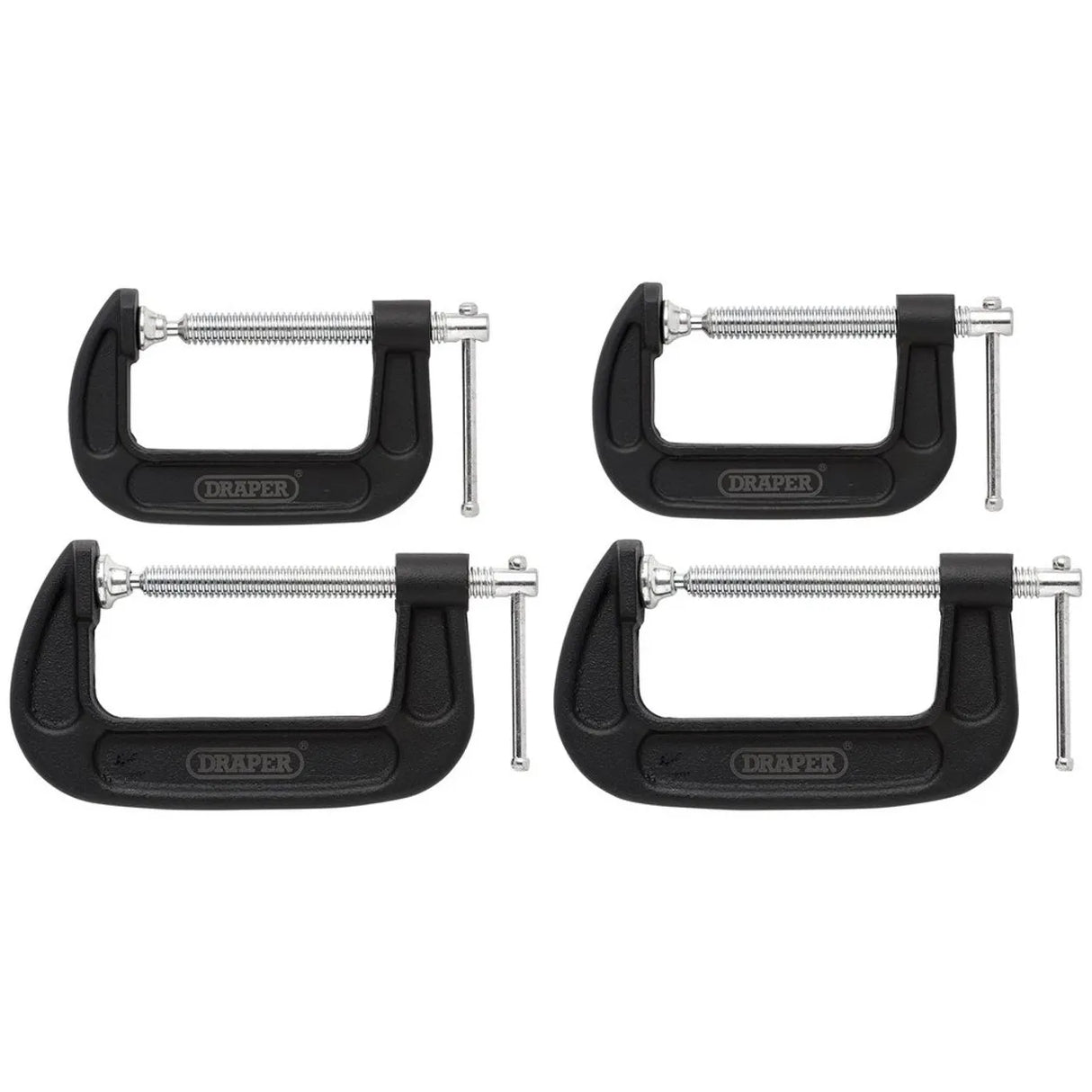 Draper Heavy Duty G-Clamp Set (4 Piece)