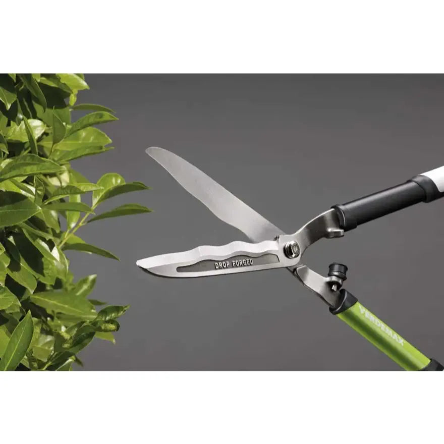 Verdemax forged hedge shears with wavy blades