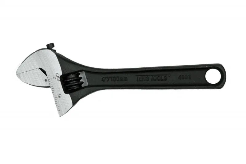 Teng Tools 4001 4" Adjustable Wrench with Graduated Scale