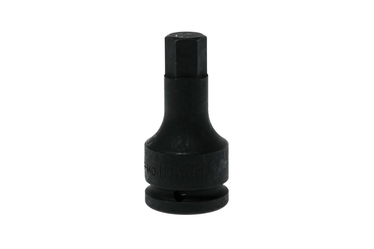 Teng Tools 941519-C 19mm 3/4" Drive Impact Hex Socket Bit - Chrome Molybdenum with Locking Pin