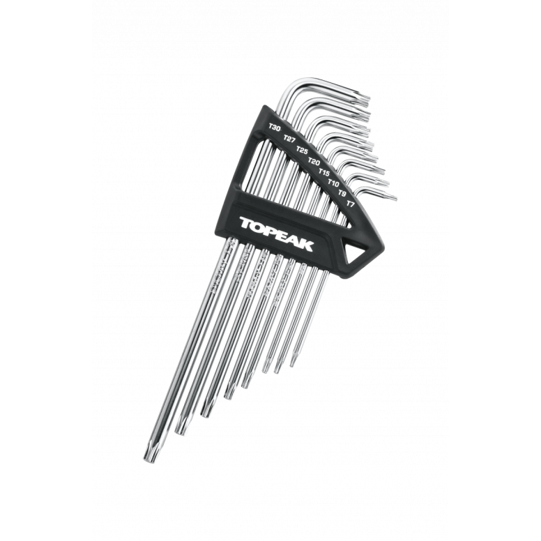 Topeak Duo Torx Wrench Set TPS-SP05 - 8-Piece Chrome Vanadium Torx Tool Kit