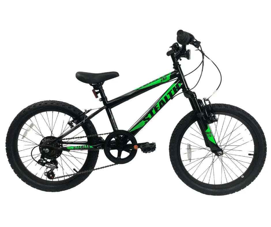 Ignite Stealth Black Green Kids bike