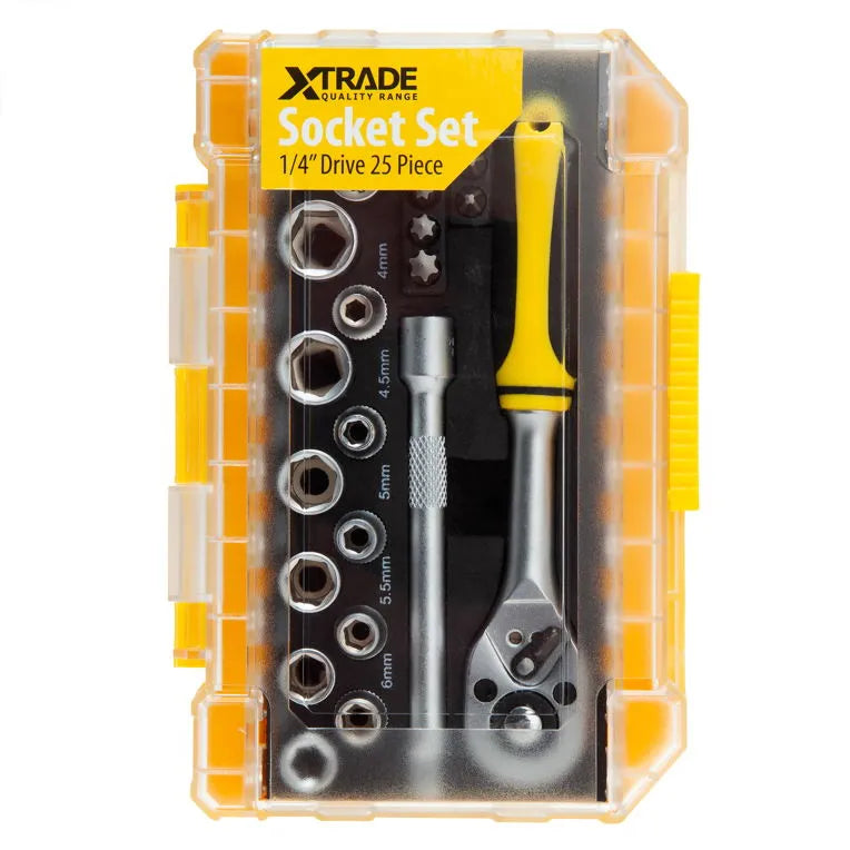 XTrade 1/4" Drive Socket Set (25pc)