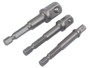 Draper BCS/3 1/4In Hex. x 1/4In and 3/8In Square Drive Adaptors