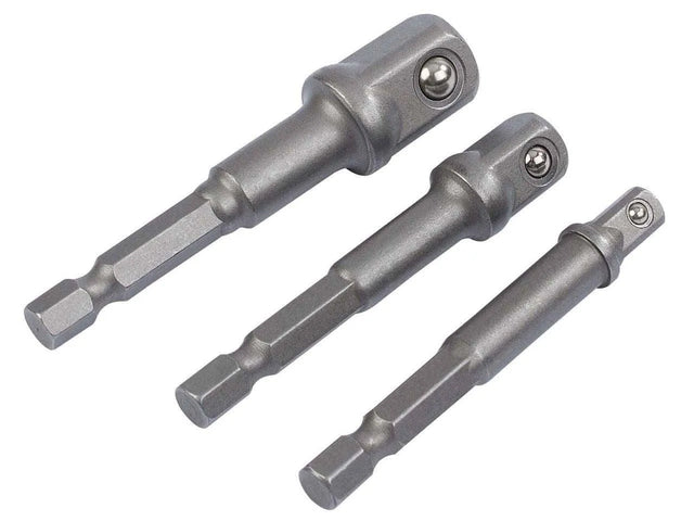 Draper BCS/3 1/4In Hex. x 1/4In and 3/8In Square Drive Adaptors