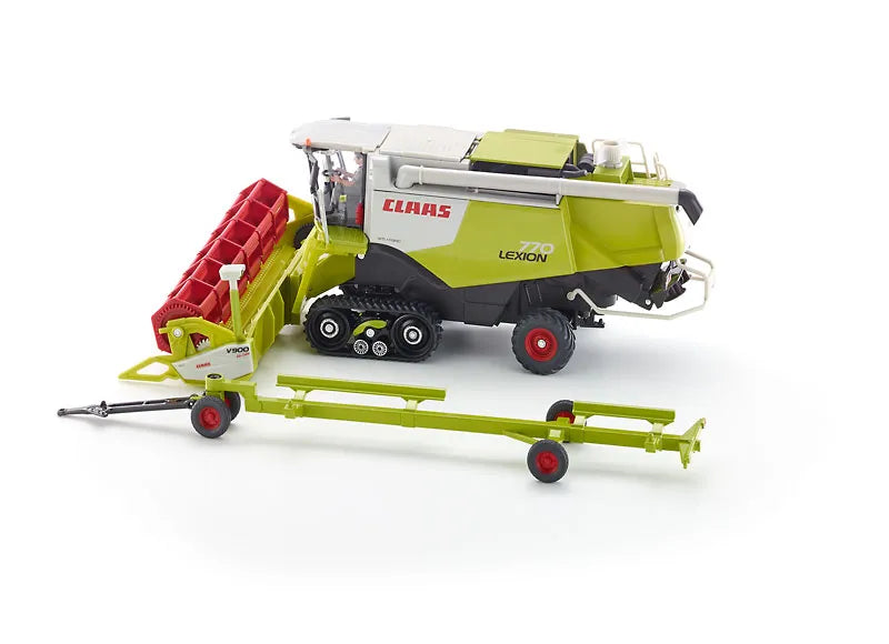 Siku Claas Lexion 770 on Tracks with Transport Trailer