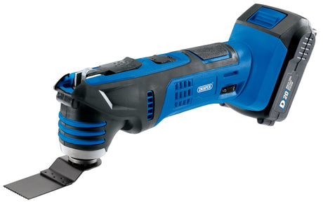 Draper D20 20V Oscillating Multi-Tool, 1 X 2.0Ah Battery, 1 X Charger (9 Piece) 00595