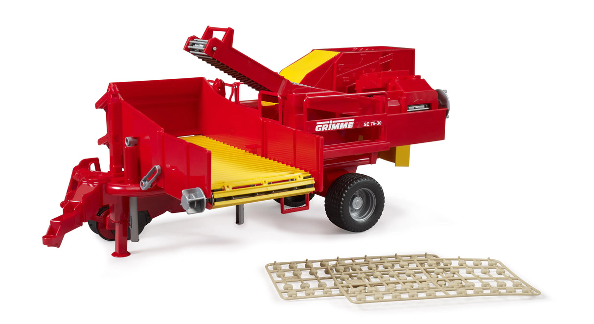 Bruder Grimme SE75-30 potatoe digger with 80 imitation potatoes
