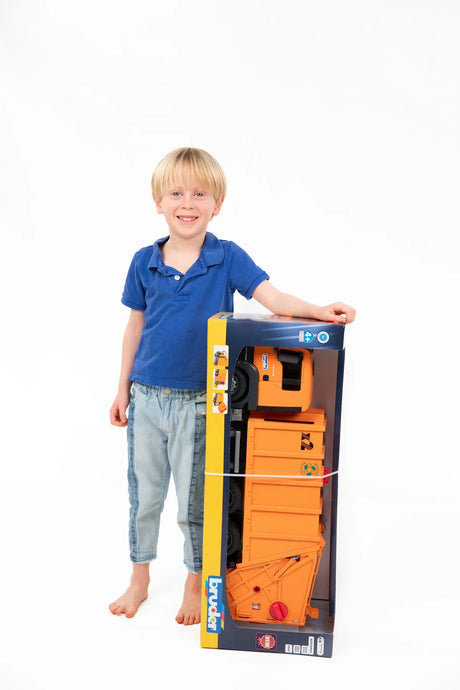 Bruder MAN TGS Garbage Truck Toy | Realistic Waste Management Play Vehicle