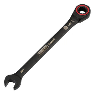 Draper Expert Hi-Torq Metric Ratchet Combination Spanner, 8mm, Black