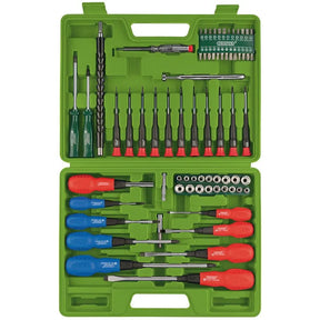 Draper Screwdriver, Socket & Bit Set 70 Piece