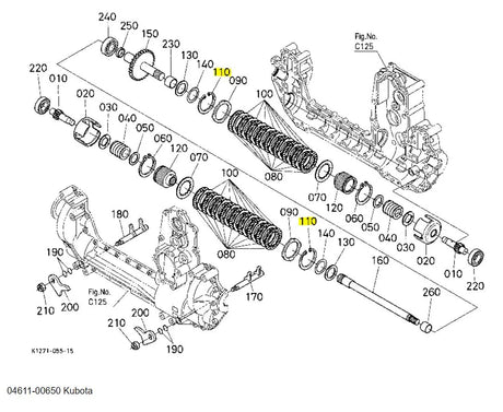 04611-00650 Kubota CIR-CLIP, Internal - High-Quality OEM Replacement