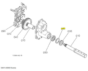 04611-00800 Kubota CIR-CLIP, Internal - OEM Replacement for Rear Axles, Front Axles, and Gear Shafts