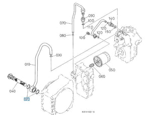 04811-10300 Kubota O Ring - Hydraulic & Engine Seal for Tractors and Mowers