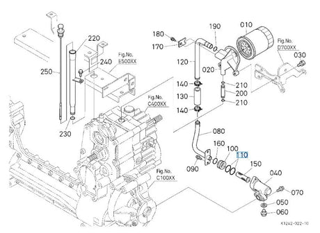 04816-00260 Kubota O Ring - Hydraulic Pump & Valve Seal for Tractors, Mowers & Excavators