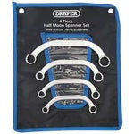 Draper Half Moon (obstruction) Ring Spanner Set (4 Piece)