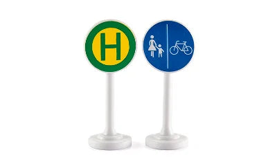 SIKU Traffic Signs Set - Metal & Plastic Parts for Realistic Play