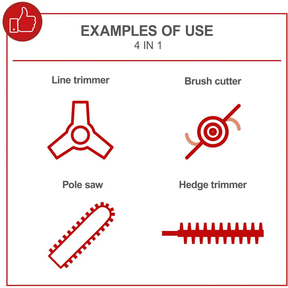 Scheppach PMT520 Petrol Garden Multi Tool