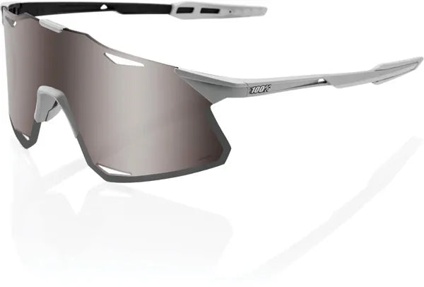 100% Hypercraft Matt Stone Grey HiPER Silver Mirror Lens Glasses