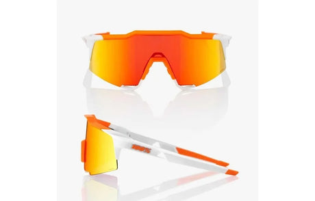 100% Speedcraft SL Performance Sunglasses White & Orange