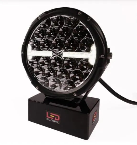 100W LED Driving Light with White Park Light & Amber Strobe - LG827