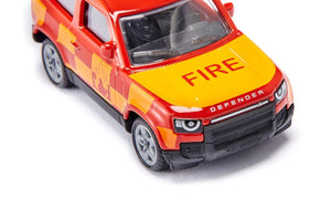 SIKU Land Rover Defender Fire Brigade - Durable 1:64 Scale Rescue Vehicle