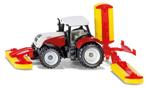 Siku Steyr Tractor with Pottinger Mower Combination 1:87