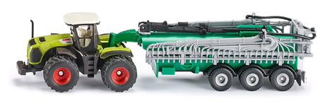 SIKU Claas Xerion Tractor with Samson Vacuum Tanker Toy - 1:87 Scale | SIKUFARMER Series
