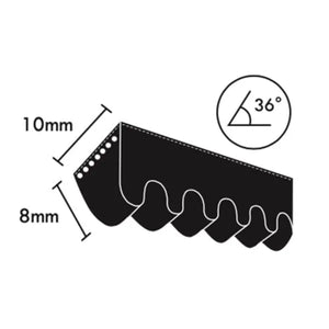 10x1225 Automotive Fan Belt | AVX10x1225 